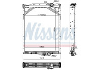 Radiator, engine cooling 606367 Nissens