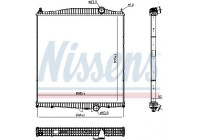 Radiator, engine cooling 606368 Nissens