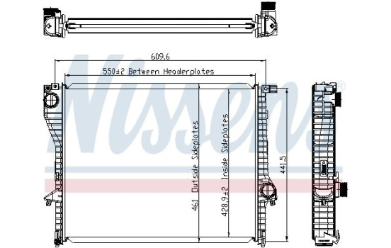 Radiator, engine cooling 60638 Nissens, Image 6