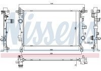 Radiator, engine cooling 606447 Nissens