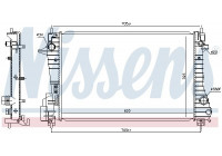 Radiator, engine cooling 606455 Nissens