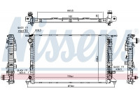 Radiator, engine cooling 606466 Nissens