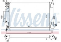 Radiator, engine cooling 606476 Nissens