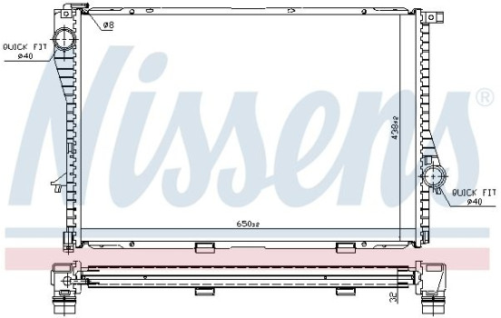 Radiator, engine cooling 60648 Nissens, Image 5
