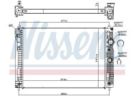 Radiator, engine cooling 606515 Nissens