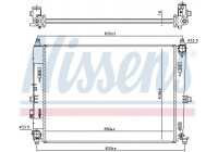 Radiator, engine cooling 606528 Nissens