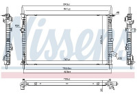 Radiator, engine cooling 606537 Nissens