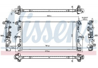 Radiator, engine cooling 606554 Nissens
