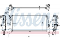 Radiator, engine cooling 606562 Nissens