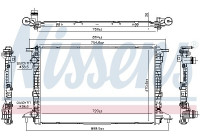 Radiator, engine cooling 606573 Nissens