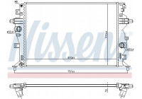Radiator, engine cooling 606607 Nissens