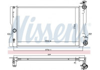 Radiator, engine cooling 606663 Nissens