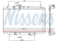 Radiator, engine cooling 606668 Nissens
