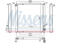 Radiator, engine cooling 606690 Nissens