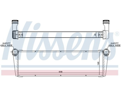 Radiator, engine cooling 606703 Nissens
