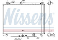 Radiator, engine cooling 606707 Nissens