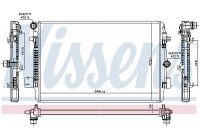 Radiator, engine cooling 606720 Nissens