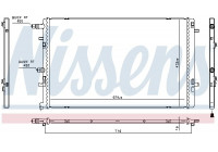 Radiator, engine cooling 606762 Nissens