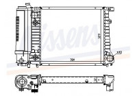 Radiator, engine cooling 60731A Nissens