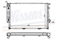 Radiator, engine cooling 60748A Nissens