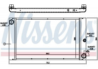 Radiator, engine cooling 60762 Nissens