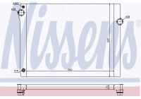 Radiator, engine cooling 60768 Nissens