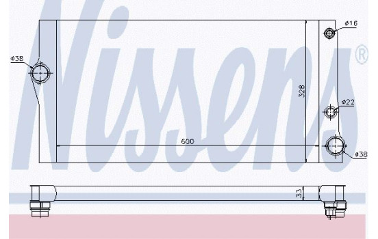 Radiator, engine cooling 60769 Nissens