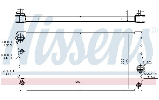 Radiator, engine cooling 60775 Nissens, Image 2