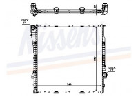 Radiator, engine cooling 60789A Nissens