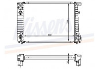 Radiator, engine cooling 60796A Nissens