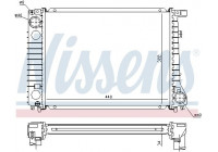 Radiator, engine cooling 60797A Nissens