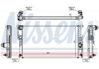 Radiator, engine cooling 60817 Nissens
