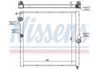 Radiator, engine cooling 60826 Nissens