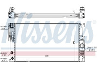 Radiator, engine cooling 60836 Nissens