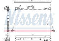 Radiator, engine cooling 60856 Nissens