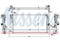 Radiator, engine cooling 60863 Nissens