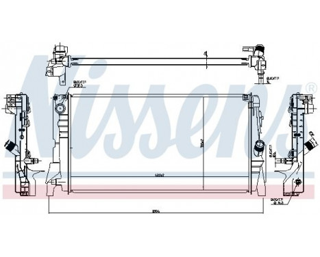 Radiator, engine cooling 60863 Nissens