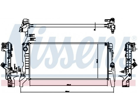Radiator, engine cooling 60865 Nissens