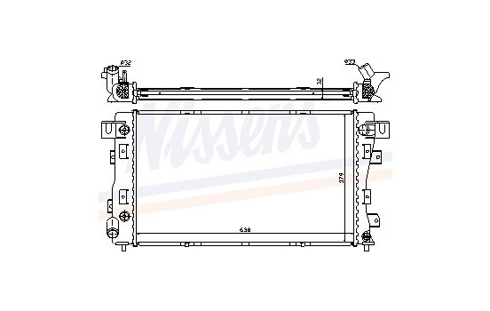 Radiator, engine cooling 609771 Nissens