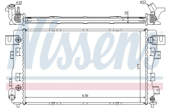 Radiator, engine cooling 609771 Nissens, Image 2