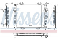 Radiator, engine cooling 609901 Nissens