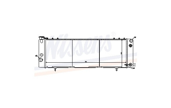 Radiator, engine cooling 61001 Nissens