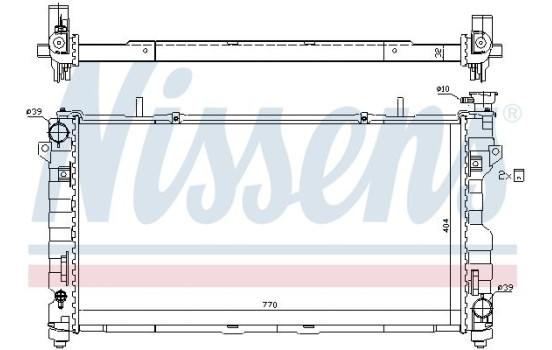 Radiator, engine cooling 61025 Nissens, Image 2