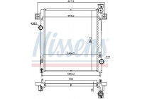 Radiator, engine cooling 61035 Nissens