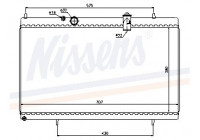 Radiator, engine cooling 61271 Nissens