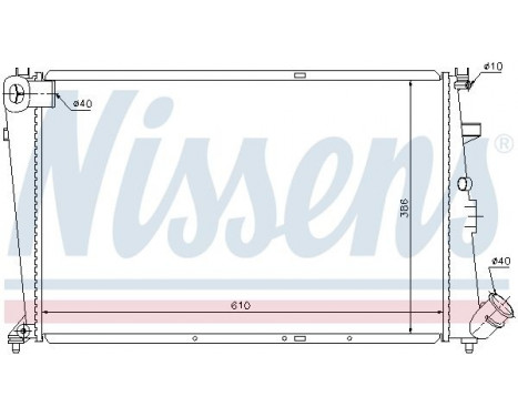 Radiator, engine cooling 61303 Nissens, Image 5