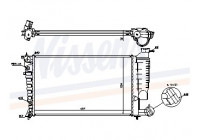 Radiator, engine cooling 61316A Nissens