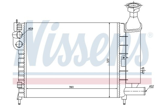 Radiator, engine cooling 61372 Nissens, Image 5