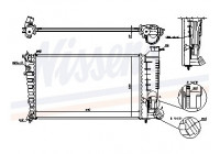 Radiator, engine cooling 61379 Nissens