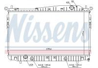 Radiator, engine cooling 61629 Nissens